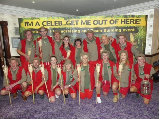 All of the contestants at the I'm A Celebrity Get Me Out of Here fundraiser