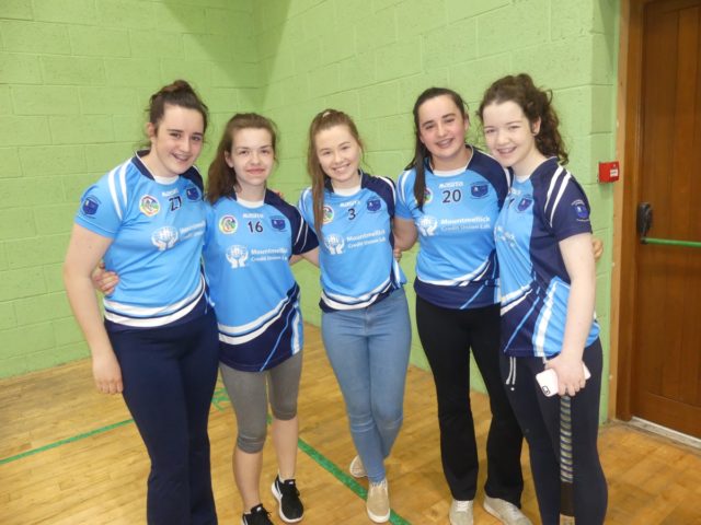 Members of O'Moore's Camogie club