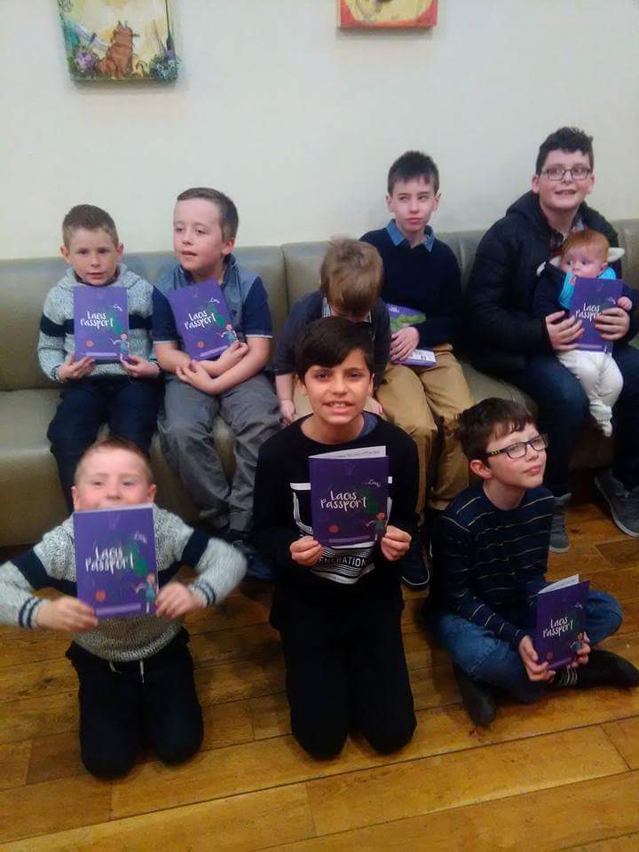 Children enjoying the launch of the Unravelling Laois passport