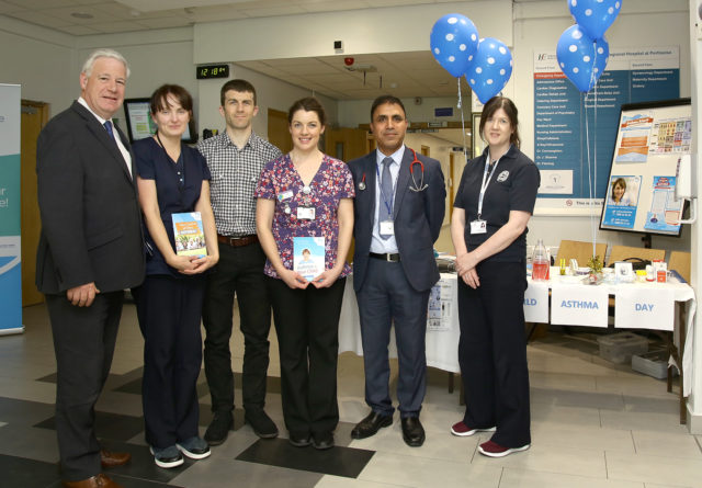 Michael Knowles, Hospital Manager, Anne- Marie O'Shea, Clinical Nurse Specialist (CNS), Stephen Patten, Services & Development for Asthma Society of Ireland, Lisa Egan candidate ANP Paediatric Respiratory and Dr Muhammad Tariq, Consultant Paediatrician with Respiratory and Allergy interest and Physiotherapist, Veronica McCormack