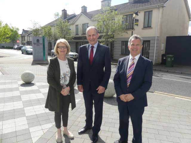 Fianna Fail Cllr Catherine Fitzgerald, leader Micheal Martin and TD Seán Fleming at the Midlands Park Hotel