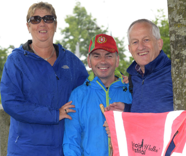 Pictured at the launch of the 17th Annual Laois Walks were Anne Lanigan, Laois Partnership, Paddy Phelan, Laois Walks Festival and Dominic Hartnett, Laois Walks Festival. Photo Kevin Byrne