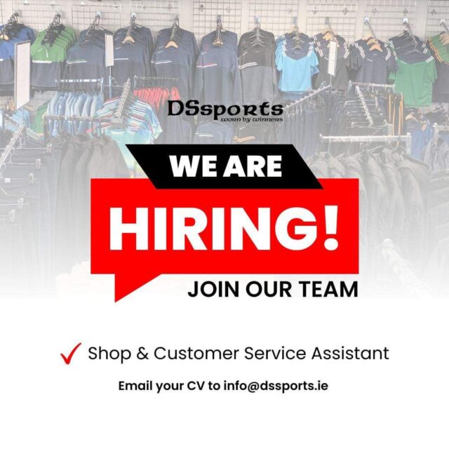 DS Sports seeking to fill customer care/shop assistant role