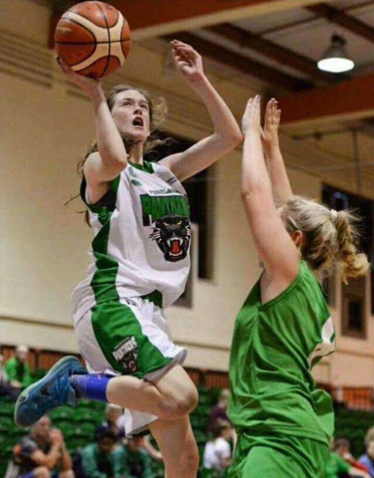 Amy Byrne in action with Scoil Chríost Rí in their recent wins