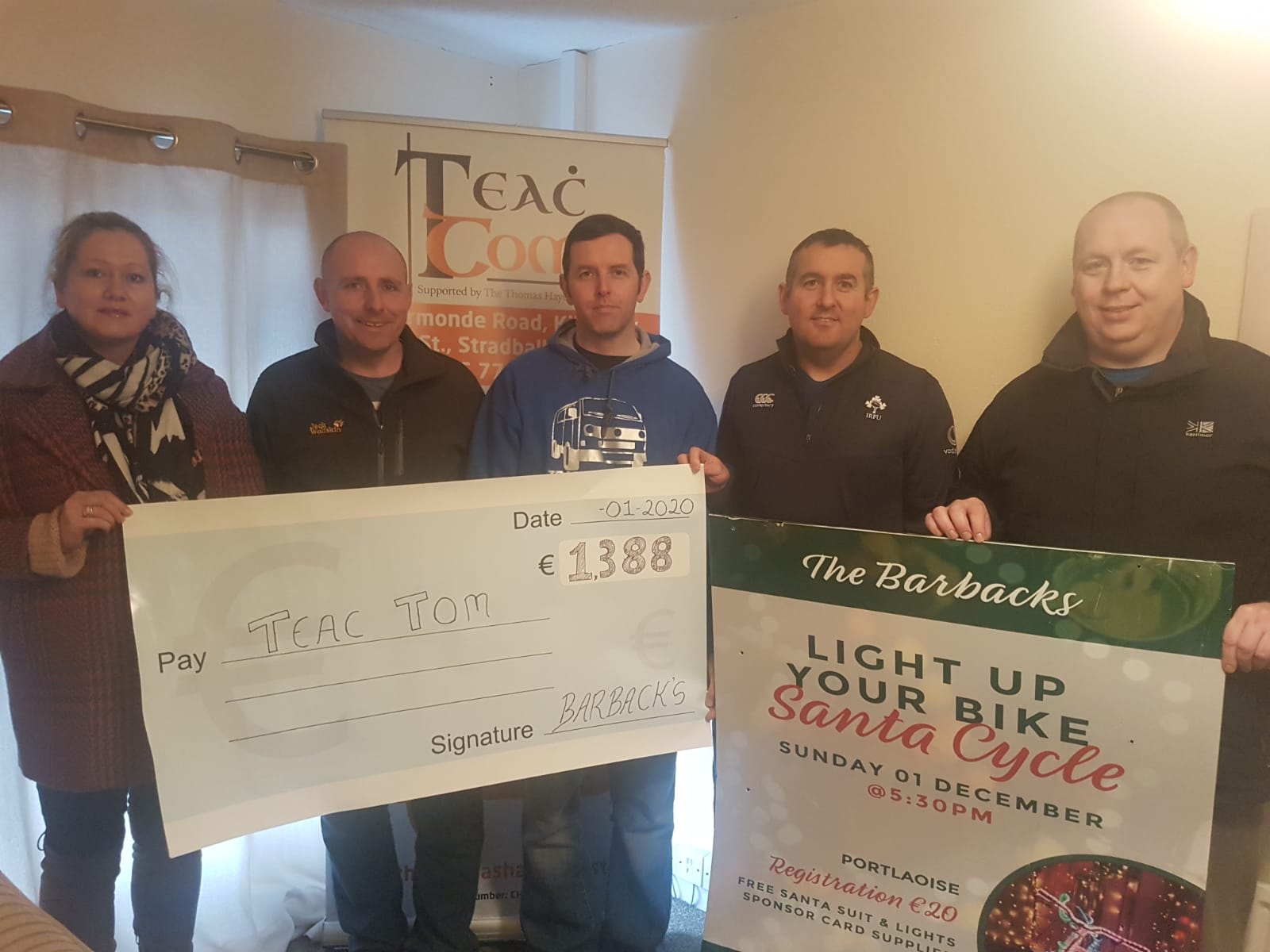 ‘Santa Cycle’ in aid of Teac Tom a huge success