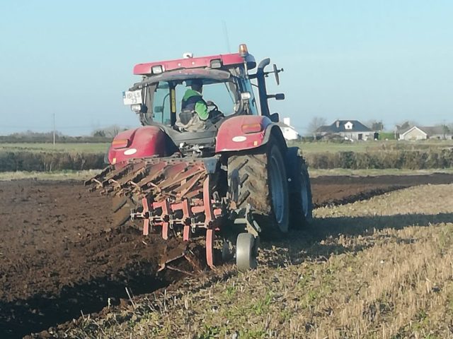 Ploughing this week on Bobby Millers farm at Knocknambraher near Stradbally