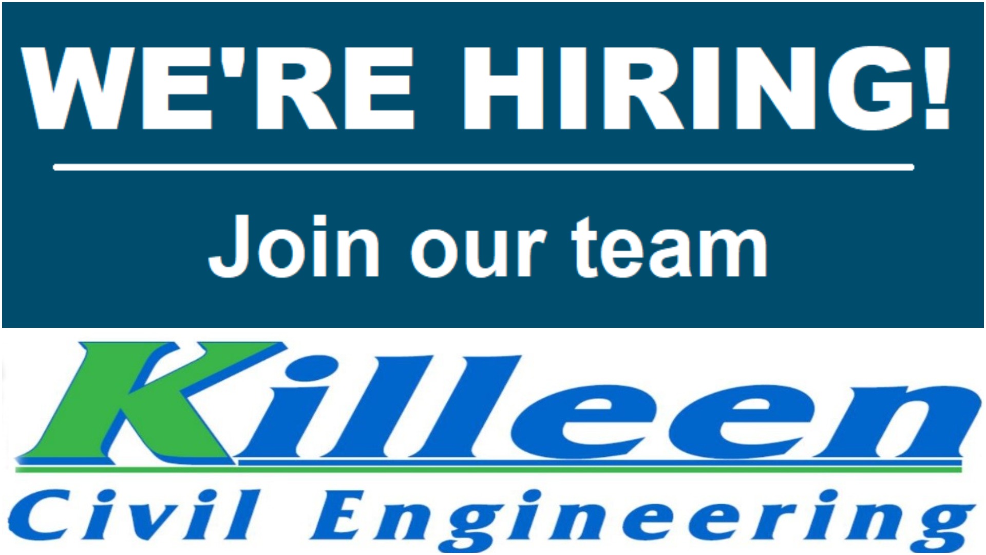 JOB VACANCY Killeen Civil Engineering are seeking to hire Laois Today