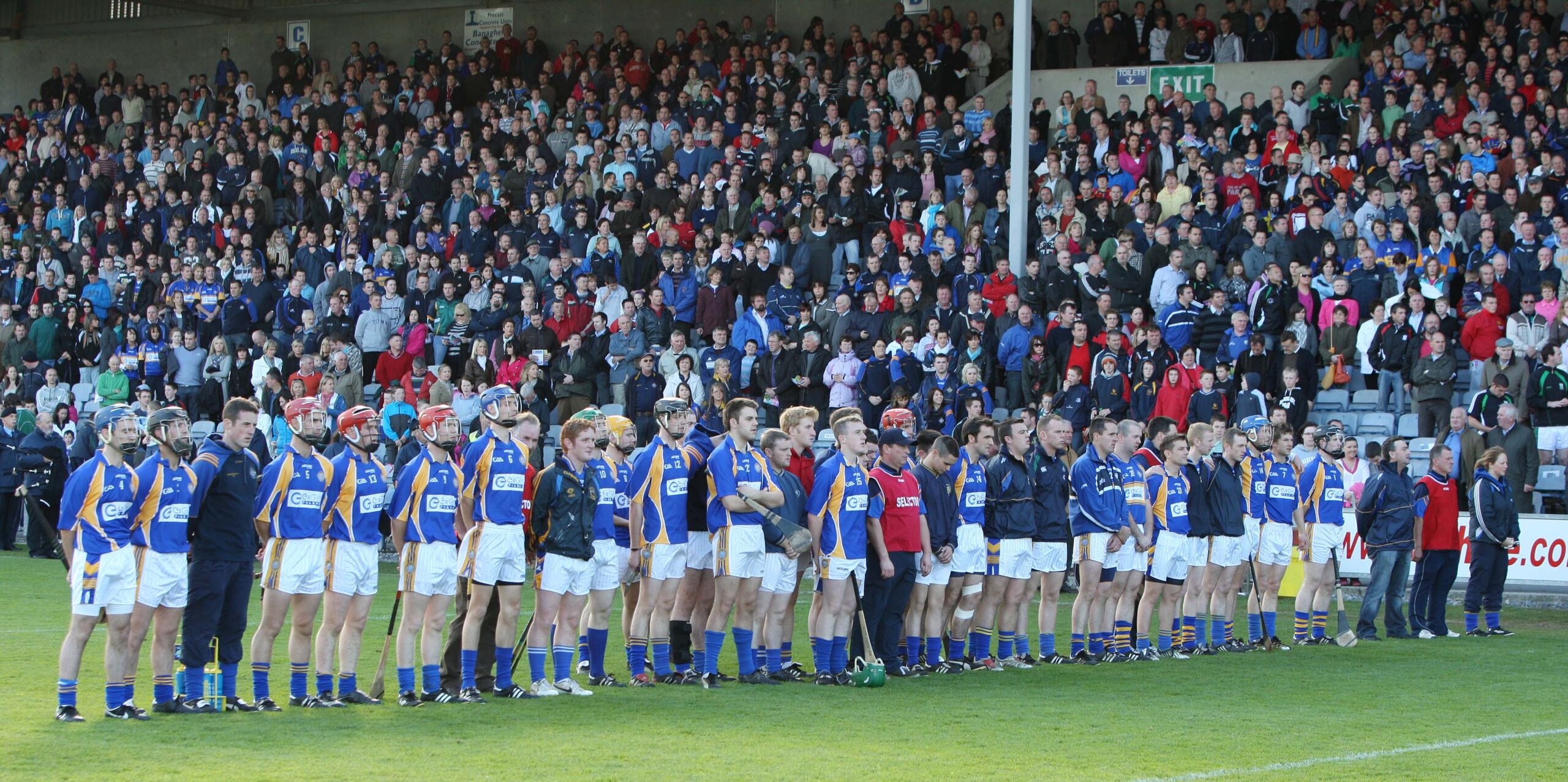 Clough Ballacolla line out against Portlaoise in the Campion Sparrow Insurances SHC final at O'Moore Park. Picture: Alf Harvey.