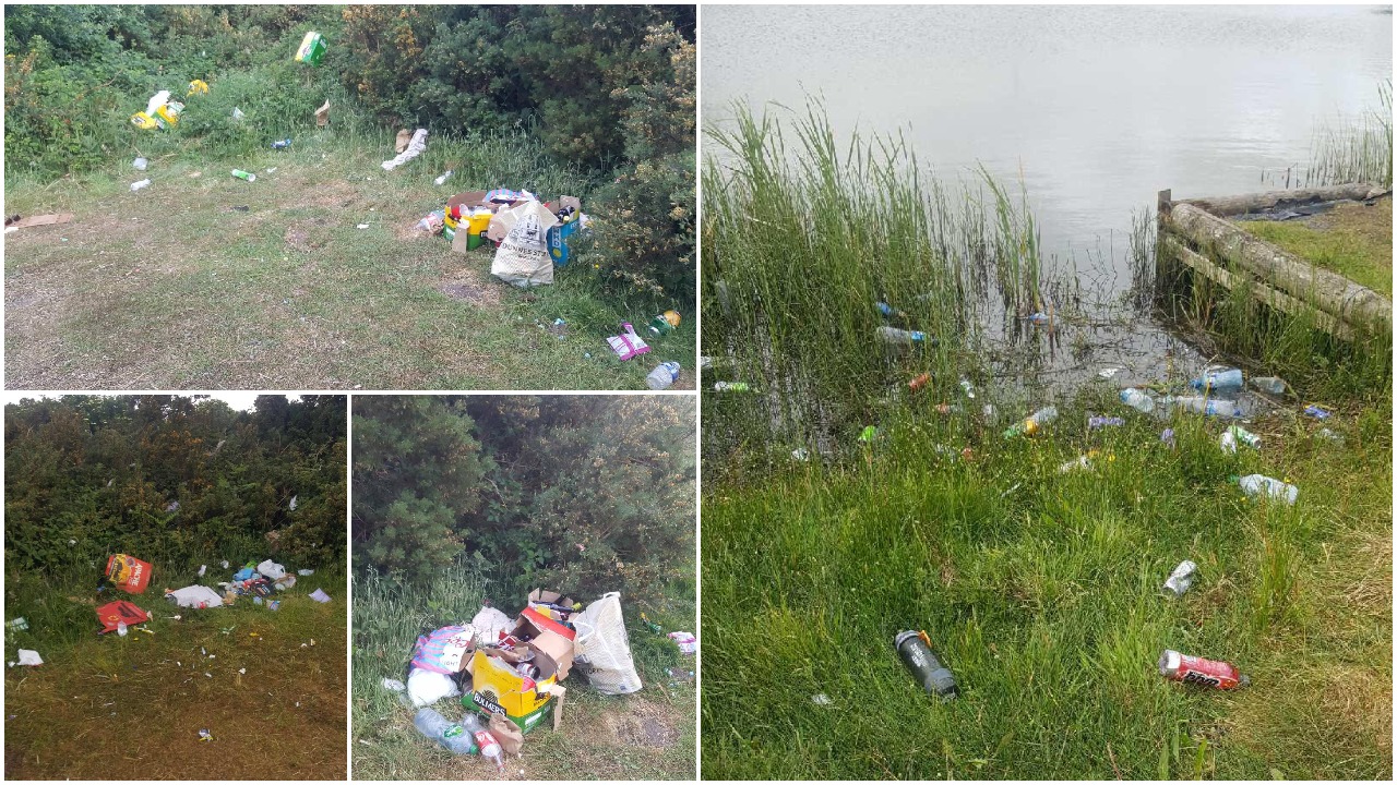 In Pictures: Cans, bottles and other rubbish left behind at popular Laois lake