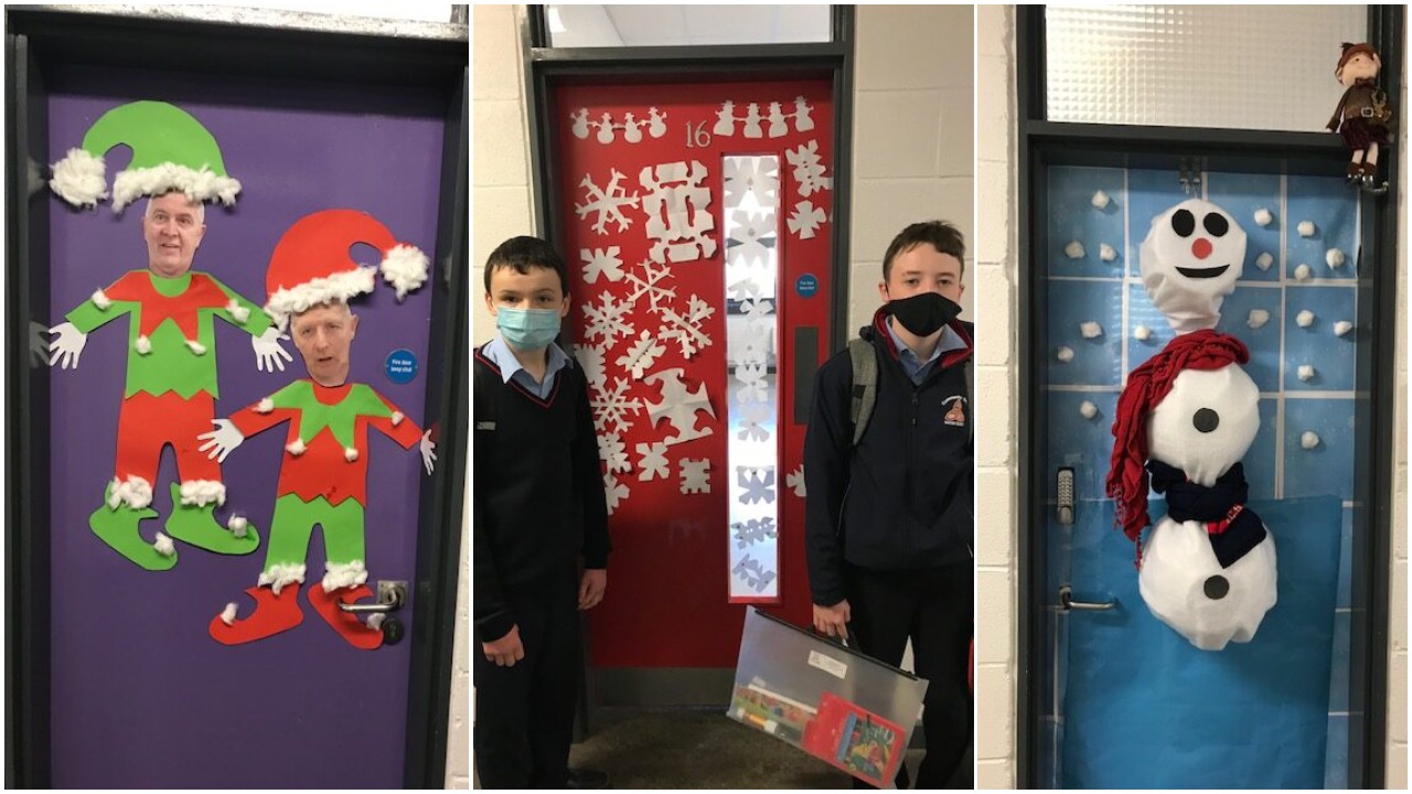 In Pictures Laois School Gets Festive With Door Decorating Competition Today