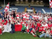 Trumera celebrate after winning the 2004 Laois intermediate hurling final
