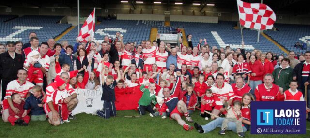 Trumera celebrate after winning the 2004 Laois intermediate hurling final