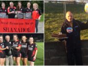 Mikey Hyland of Shanahoe Ladies wins Ladies Volunteer of the year