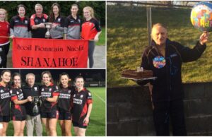 Mikey Hyland of Shanahoe Ladies wins Ladies Volunteer of the year