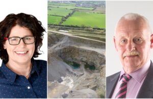 Cllr Aisling Moran and Cllr PAddy Bracken came to blows over the use of quarries in Laois