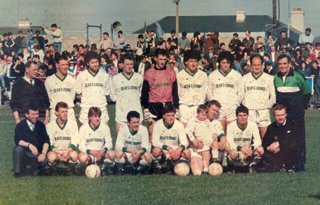 The Portlaoise AFC team that took on Kilkenny City in the 1991 FAI Cup