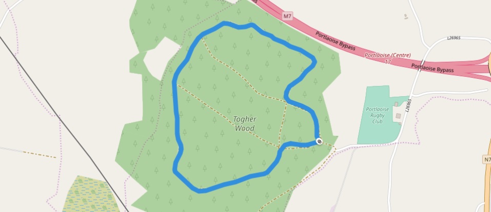 Togher Woods map