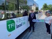 Cathaoirleach of Laois County Council, Councillor Conor Bergin and TFI Local Link Laois Offaly Manager, Frances Byrne