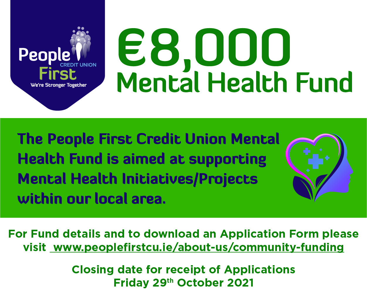 People First Credit Union Launch 8 000 Mental Health Fund Laois Today People First Credit Union Launch 8 000 Mental Health Fund Laois Today