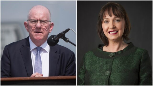 Fiona O'Loughlin and Charlie Flanagan