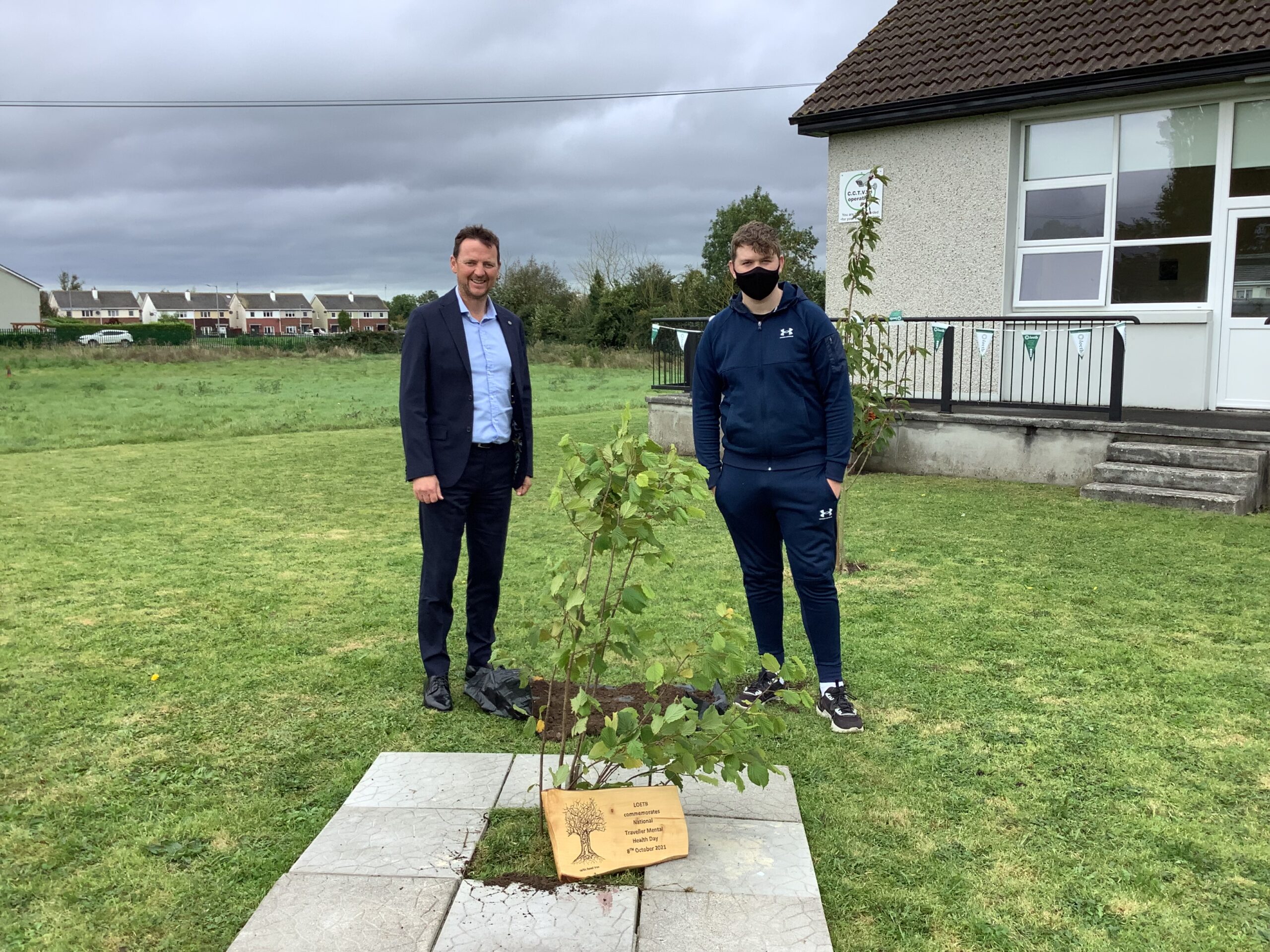 Joe Cunningham (Chief Executive, Laois and Offaly Education and Training Board ) and Jim Cash (LOETB Mountmellick FETC student)