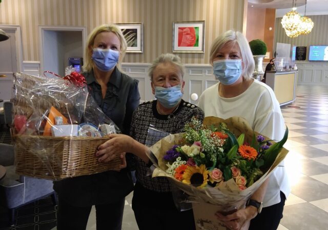 Theresa Keyes (centre) with Beth Wogan, Family Carers Ireland (left) and Alison Hackett, Family Carers Ireland