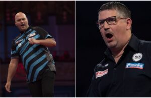 Gary Anderson and Rob Cross - Durrow darts exhibition