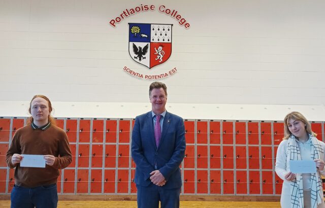 Portlaoise College Thomas Maguire and Jade O'Shea-Brennan