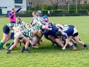 Portlaoise women win a penalty from this scrum against Greystones