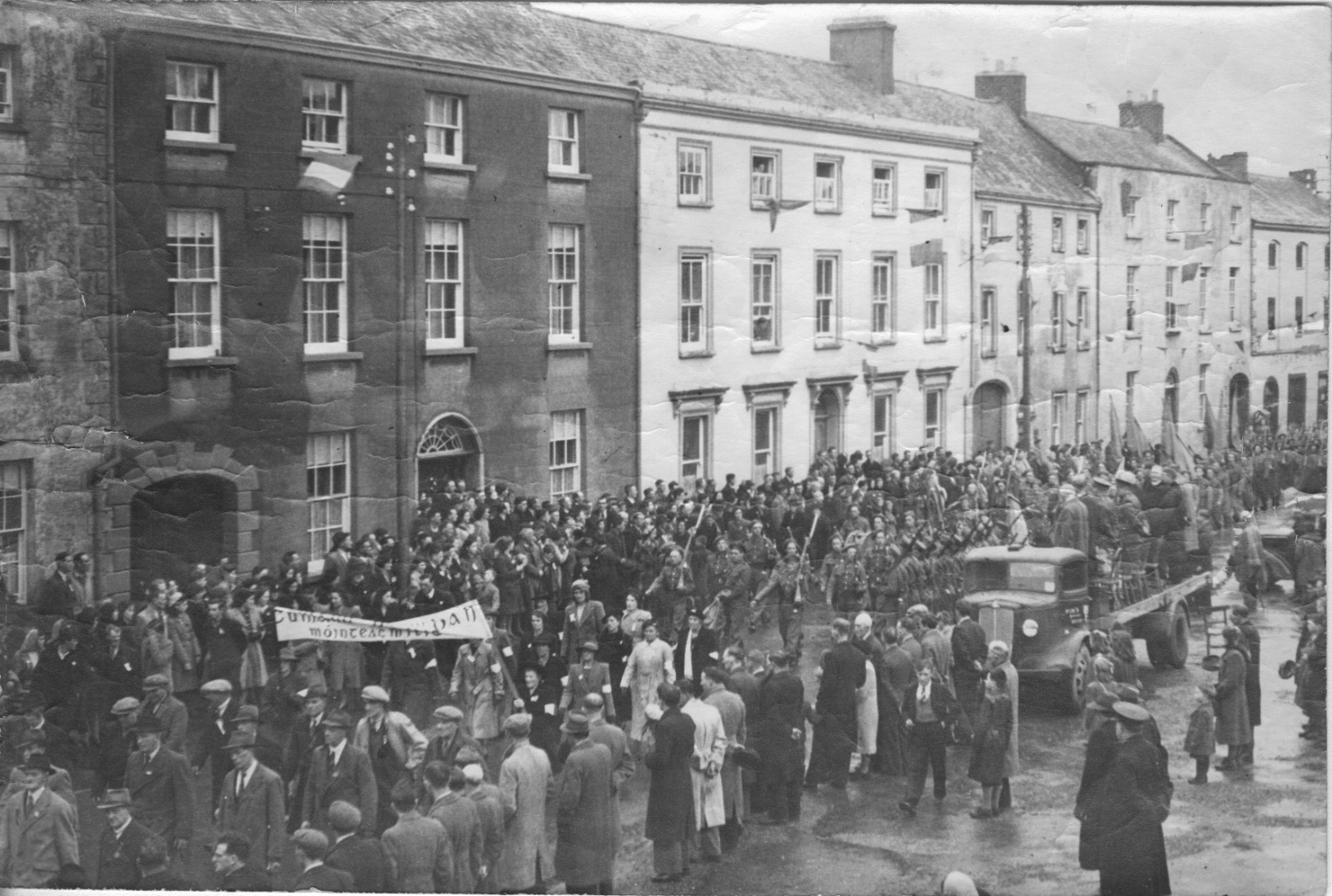 Mountmellick Cumann na mBan marching in 1948