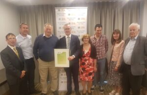 IFA President Tim Cullinan presented joint Honorary Life Membership to Dan & Breda O’Connell from Vicarstown IFA Branch