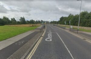 Cycle lane at Portlaoise CBS and Scoil Chriost Ri