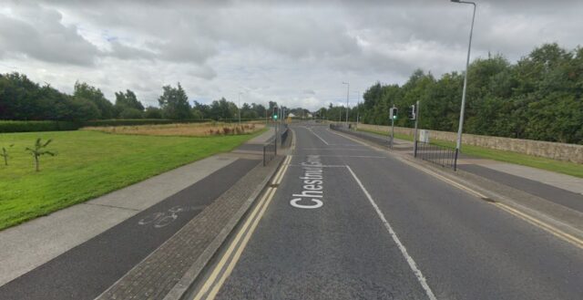 Cycle lane at Portlaoise CBS and Scoil Chriost Ri