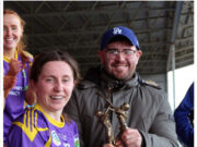 Roisin Kilmartin and Eimear Hassett St Brigid's Camogie