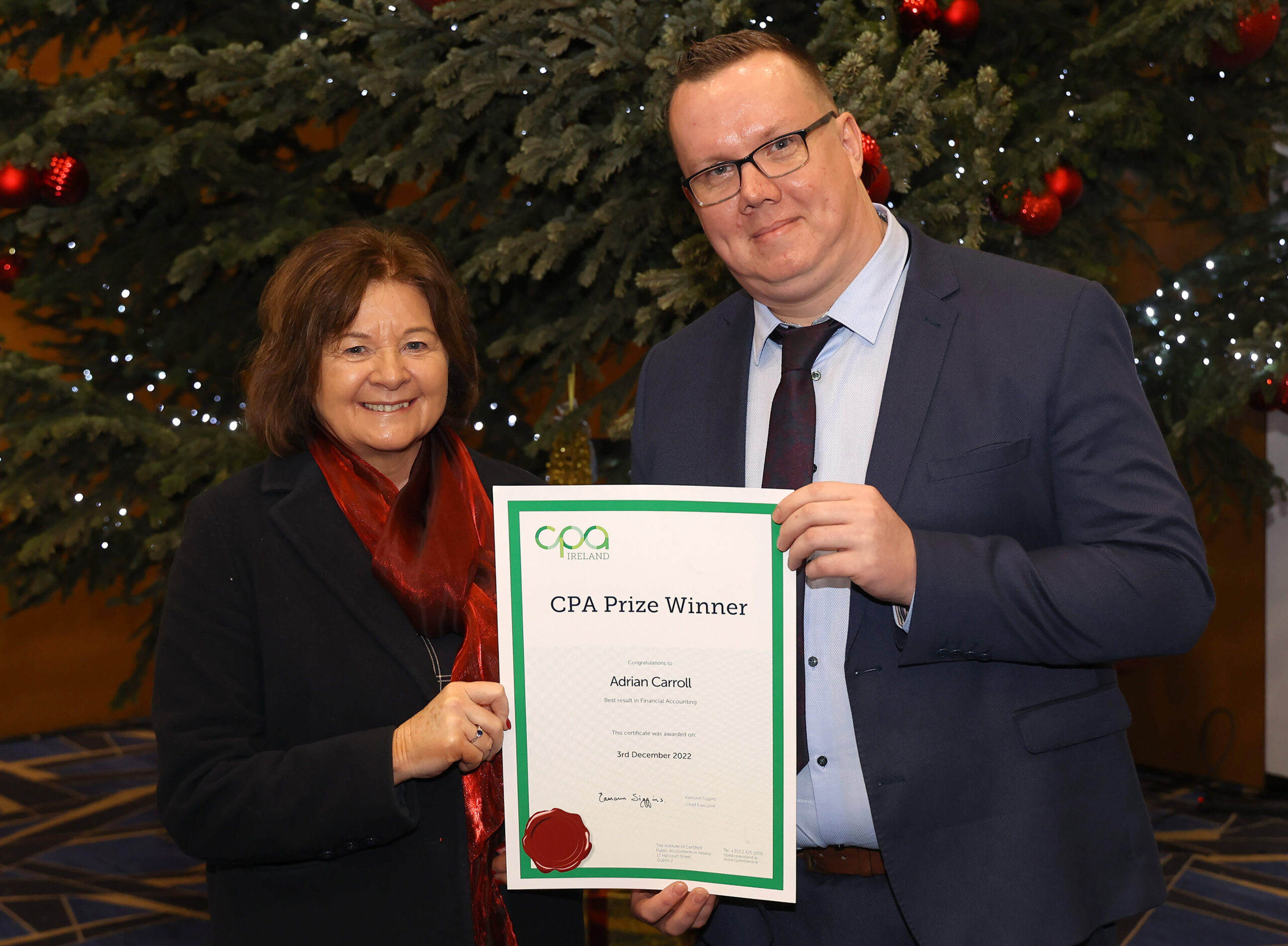 Laois student receives top Certified Public Accountants Ireland prize for academic excellence Laois student receives top Certified Public Accountants Ireland prize for academic excellence