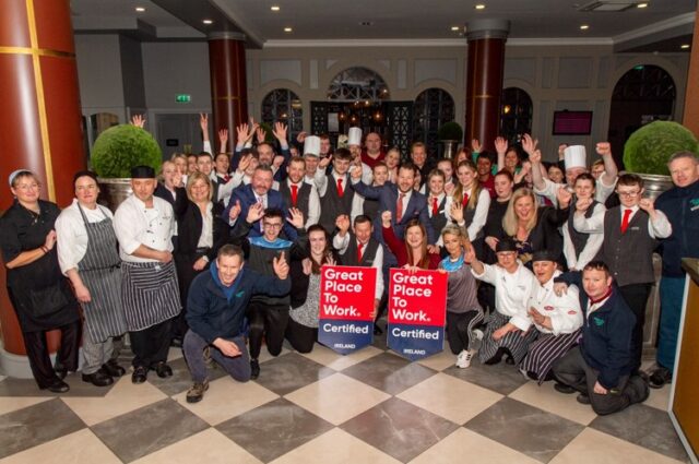 Midlands Park Hotel Great Place to Work Certificate