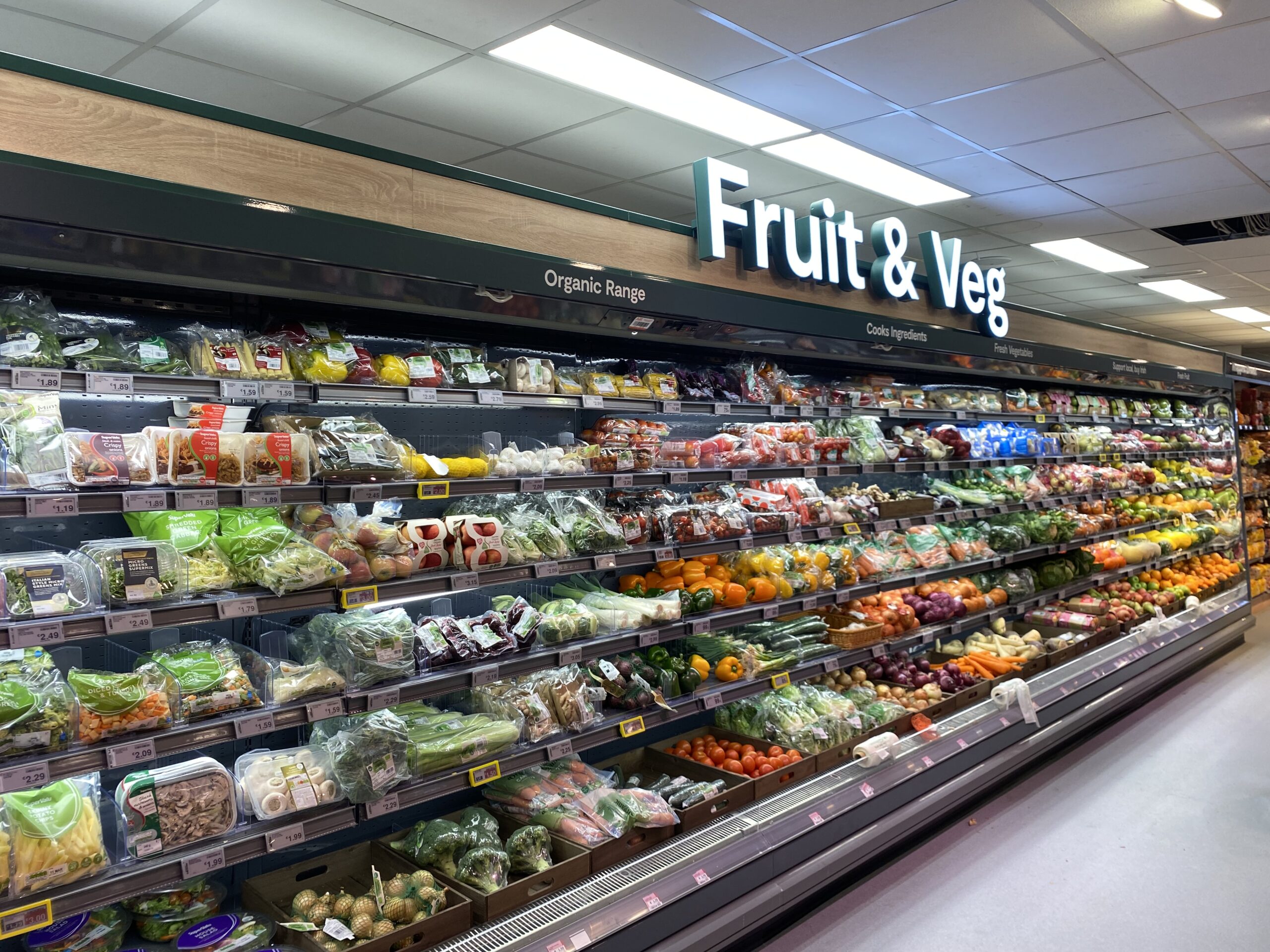 Fruit & Veg section of the new look Mulhall's SuperValu, Portlaoise