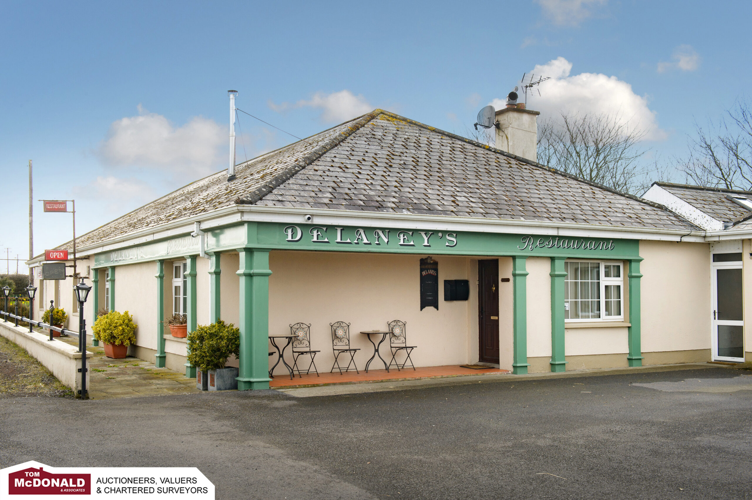 Entrance to Delaney's Roadhouse