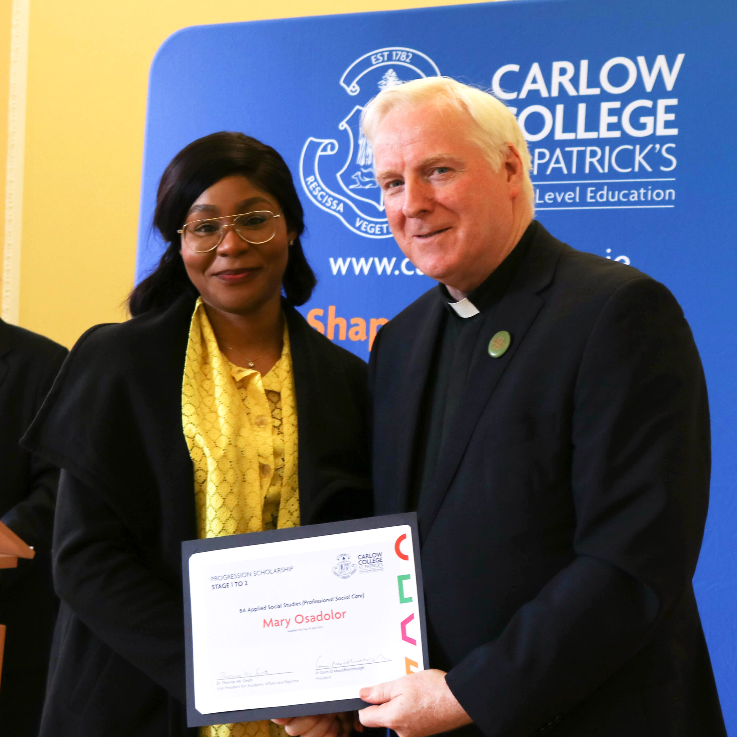 Carlow college scholarship winner Mary Osadolor