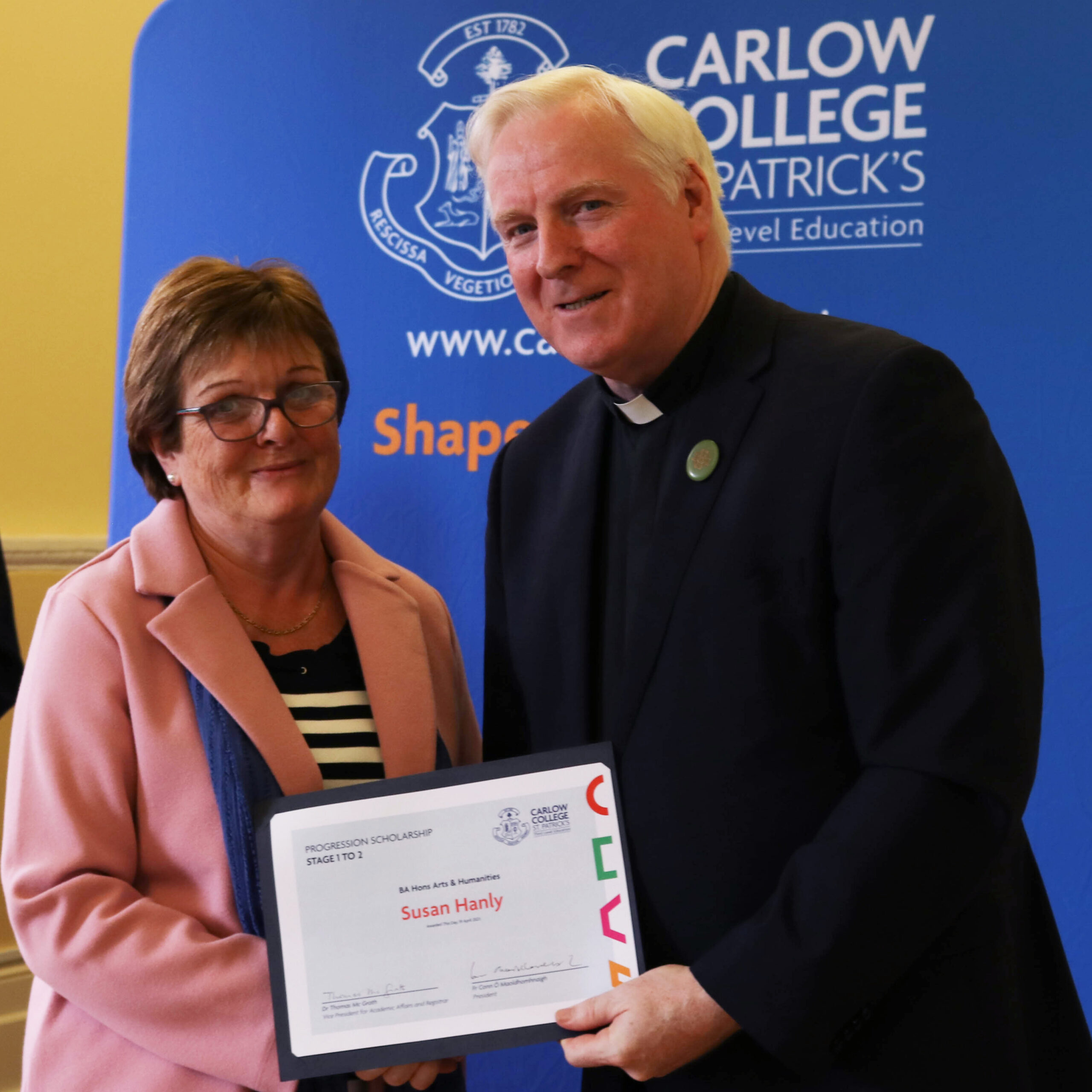 Carlow College scholarship winner Susan Hanly