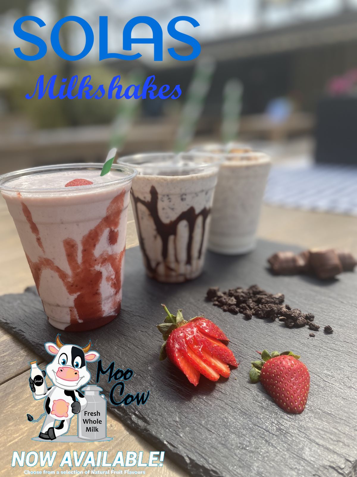 Milkshakes have been added to the menu at Solas Eco Garden Centre