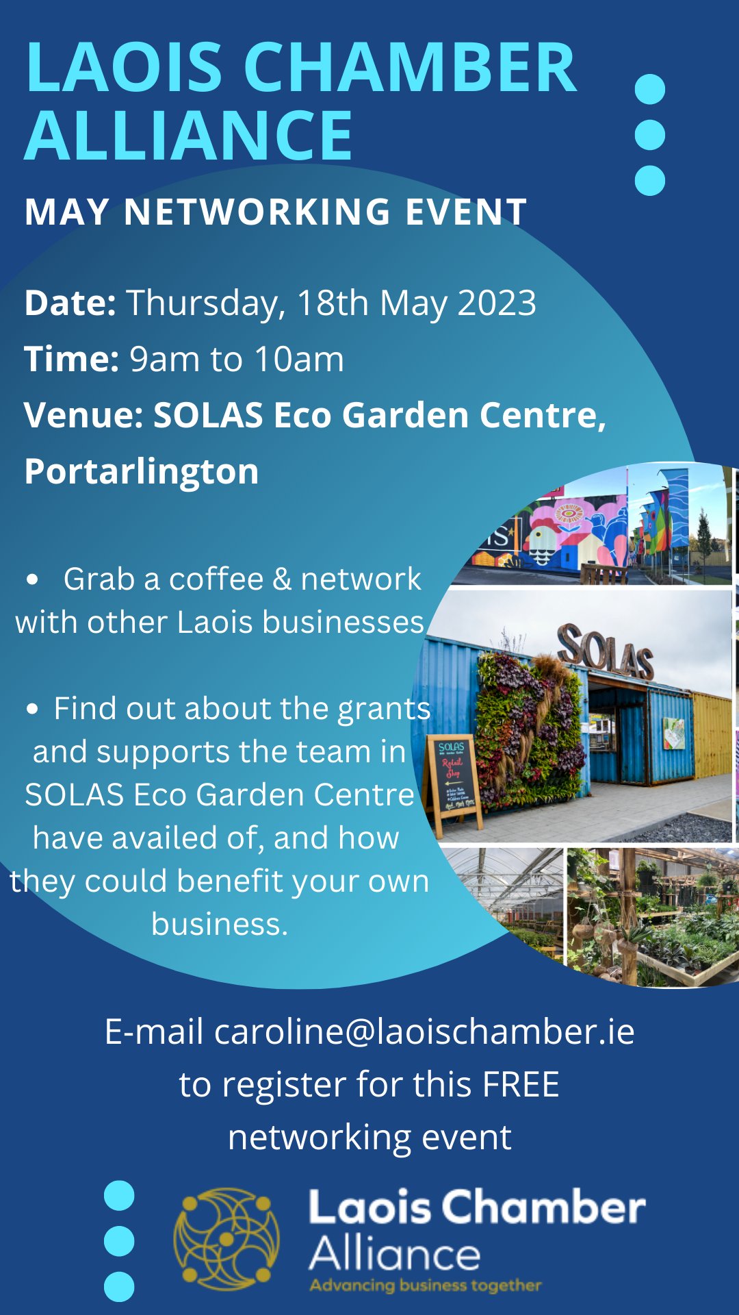 Laois Chamber Alliance May Networking Event Details