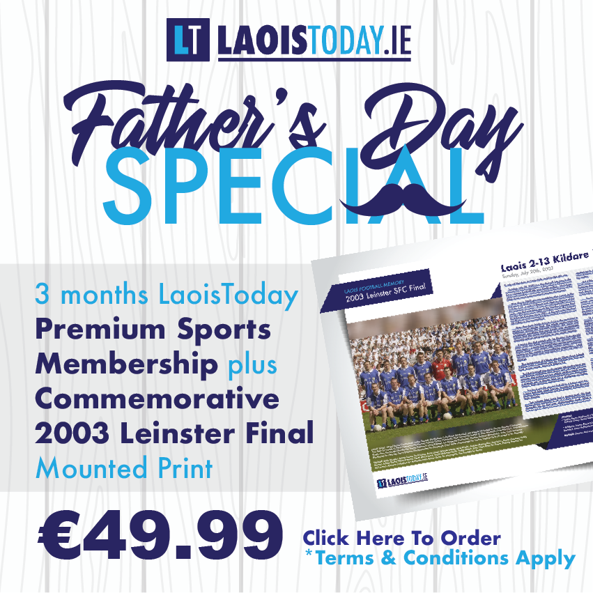 Father's Day Special - 3 months (plus Commemorative 2003 Leinster Final Mounted Print) - €49.99
