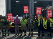 Aidan Mullins Firefighters Protest Portarlington