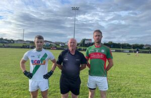 Evan Lowry Killeshin Des Cooney Referee Shane O'Neill Graiguecullen
