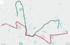 Portlaoise Bus Map