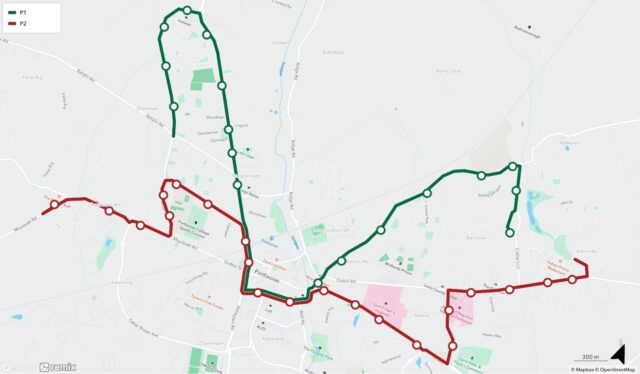 Portlaoise Bus Map