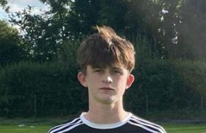 Conor George Na Fianna Og Eugene Dowdell Referee Jack Brennan Killeshin