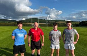 Eli Quinn Ballyroan-Abbey Eugene Dowdell Referee Conor McDonald Pauric Ramsbottom Stradbally Parish Gaels