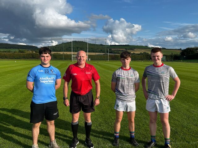 Eli Quinn Ballyroan-Abbey Eugene Dowdell Referee Conor McDonald Pauric Ramsbottom Stradbally Parish Gaels